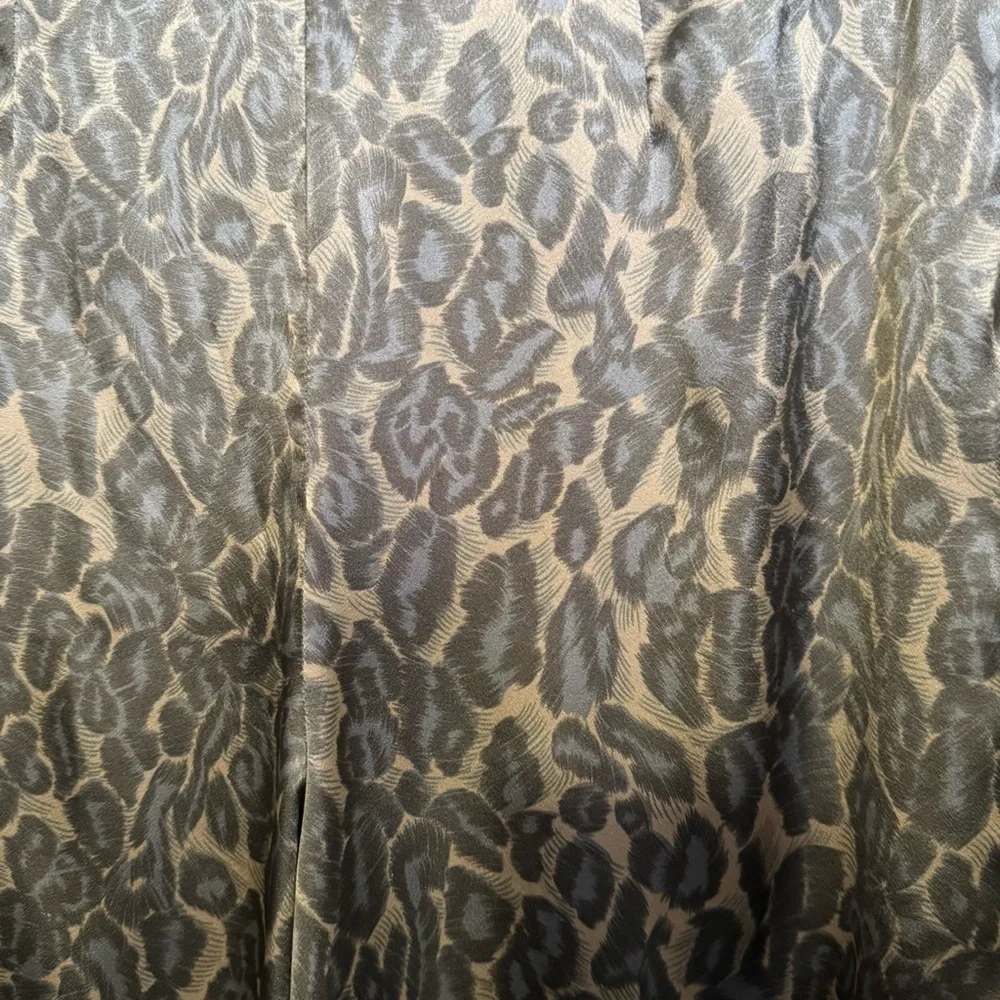 Vintage Y2K Wide Leg Satin Feel Leopard Print Lounge Pants Victoria's Secret M - Picture 3 of 7
